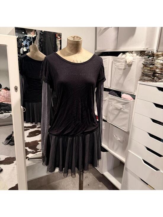 Ikks Dresses & Skirts - Vintage IKKS Gray Multilayer Mini Dress - Size M